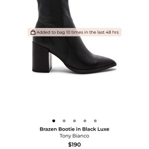 Tony Bianco Brazen Black Ankle Booties
